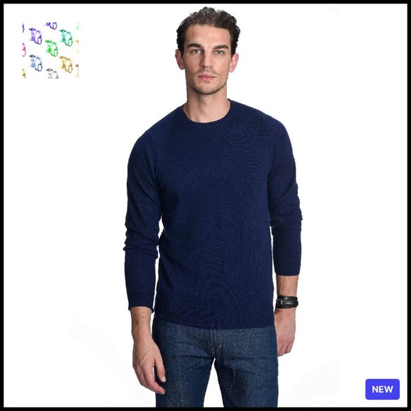 Other - Men's Cashmere Crewneck Sweater Classic Pullover Luxurious Tailored Fit